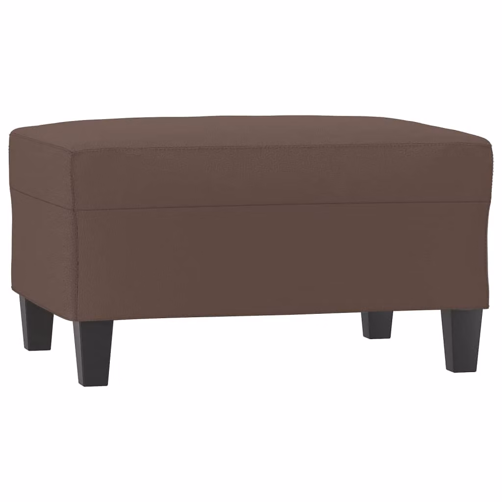 Poggiapiedi Marrone 70x55x41 cm in Pelle finta