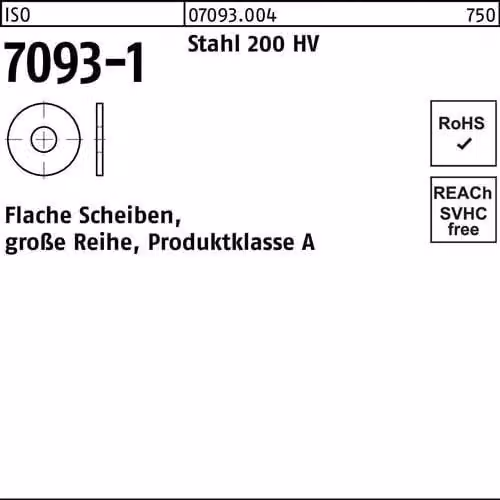 Dischi Reyher ISO 7093 -1 acciaio 200 HV 10 070930040100000 (250 pezzi)
