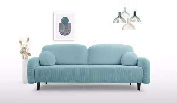 Divano 2 posti Cloud sleep function colore turchese