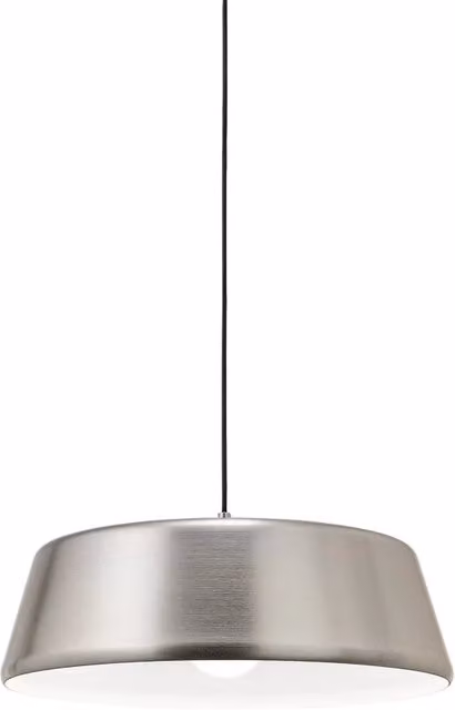 Lampada a Sospensione Blanca Gealuce in Alluminio Design Moderno, Colore Argento e Bianco, Attacco E27 Max 60W