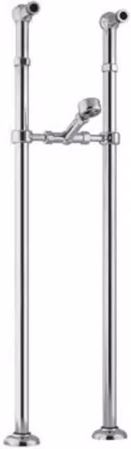 Coppie colonne vasca in ottone cromato