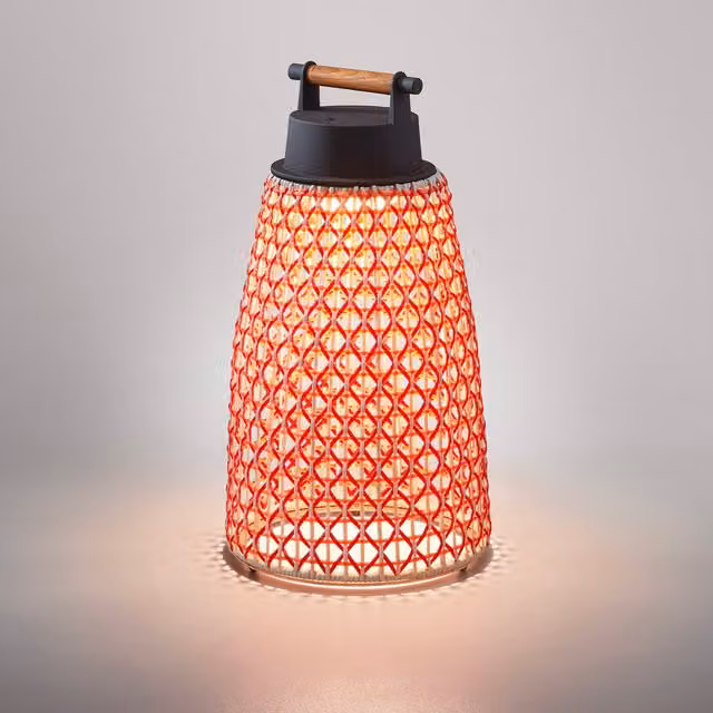 Bover Nans Lampada da tavolo ricaricabile LED rossa