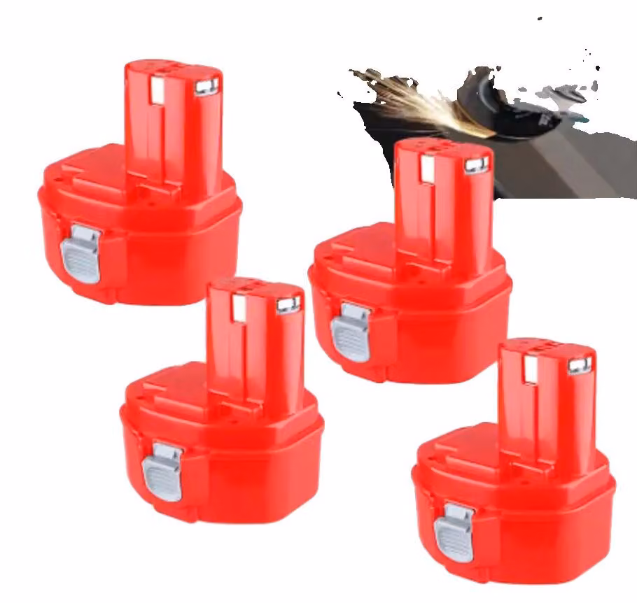 Batteria per utensili, 14,4V, capacità 9800mAh, modello PA14, confezione da 4 pezzi (12,8Ah)