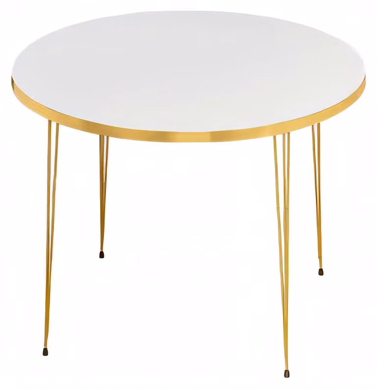 Weißer Holz-Couchtisch im modernen Design