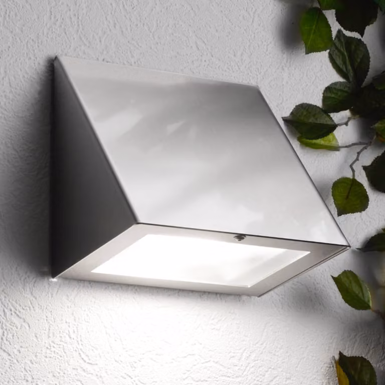 CMD Applique da esterni a LED AQUA, Alluminio / Grigio / Zincato, Acciaio Inox, Moderno, Applique LED da esterni