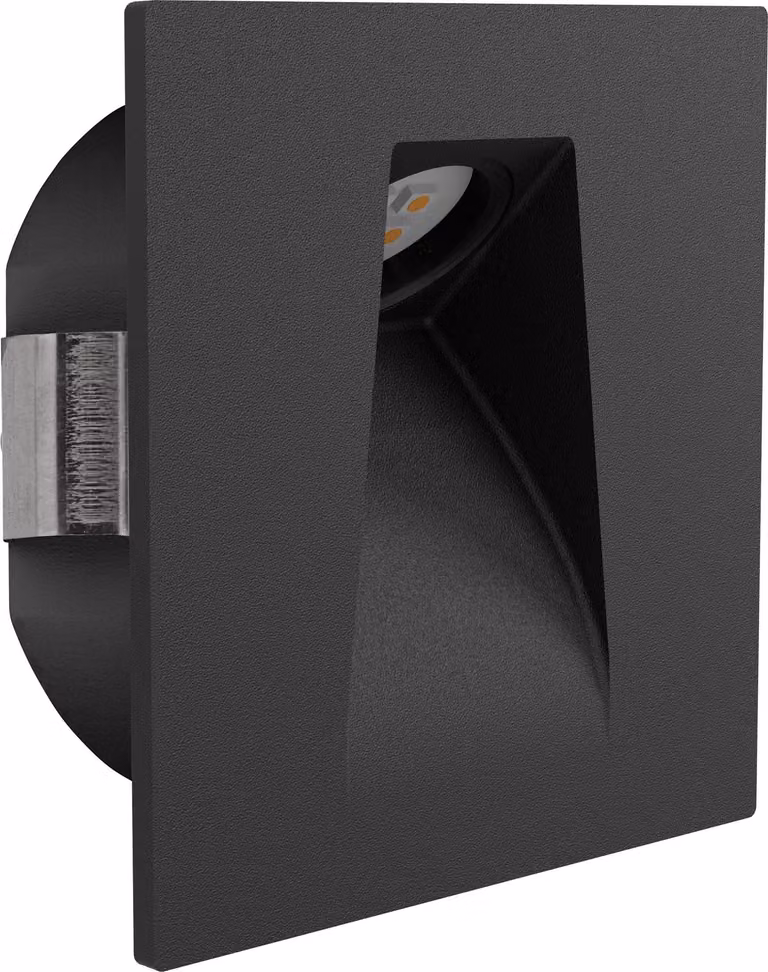 EGLO Mecinos, incasso, rettangolare, IP20, nero