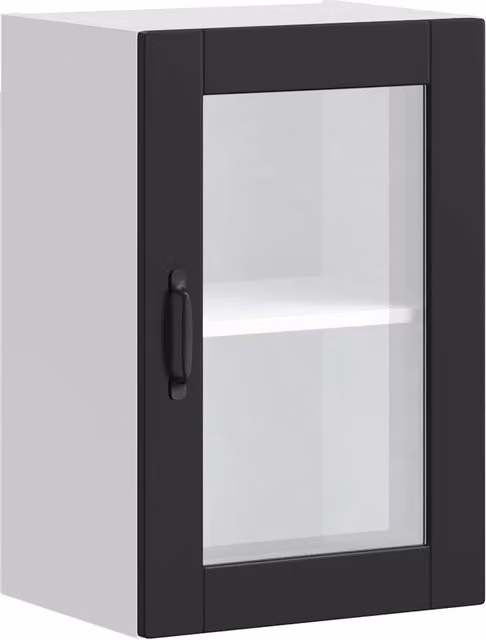 Pensile da cucina funzionale e di design 40 x 31 x 60 cm in legno nero 02_0050313