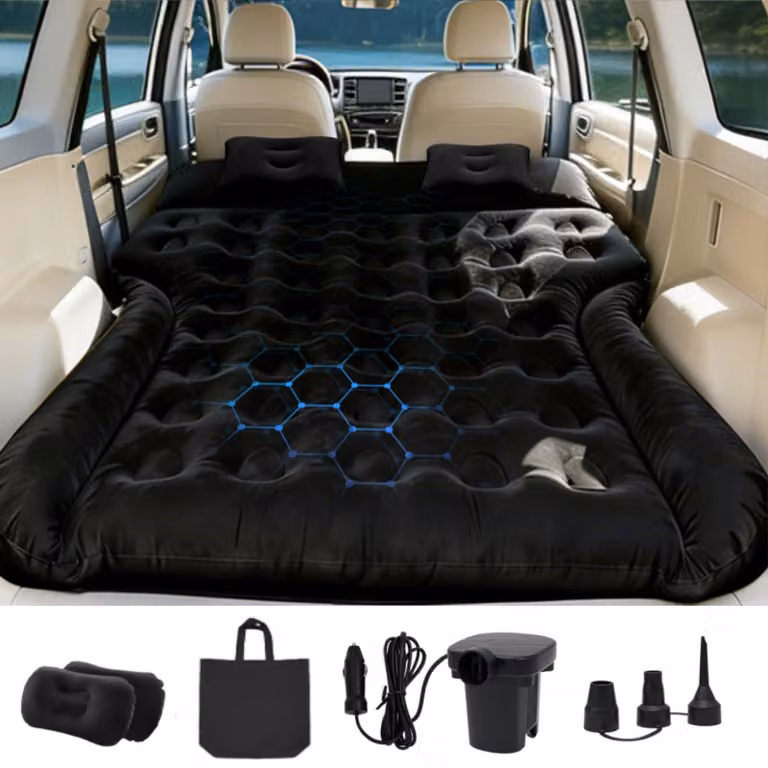 Materassini gonfiabili per auto, dimensioni 185x140x20 cm, ideali per il campeggio e per SUV