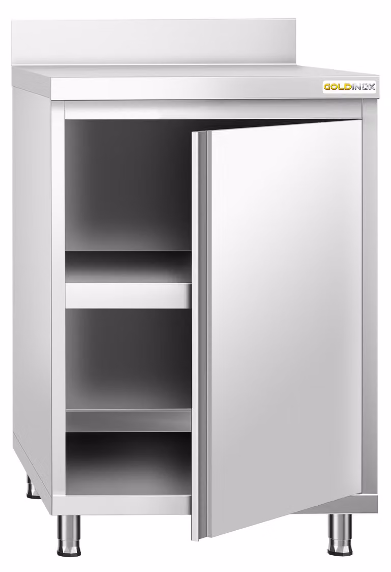Mobiletti a basso spessore in acciaio inossidabile, dimensioni 600x700 mm, modello PREMIUM - GOLDINOX