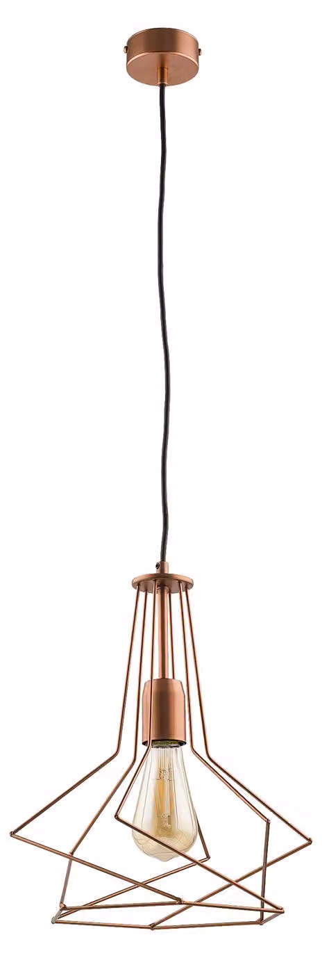 Lampada a sospensione ORO in rame 1xE27x40W metallo, dimensioni: 70x31x31 cm, IP20 Jupiter
