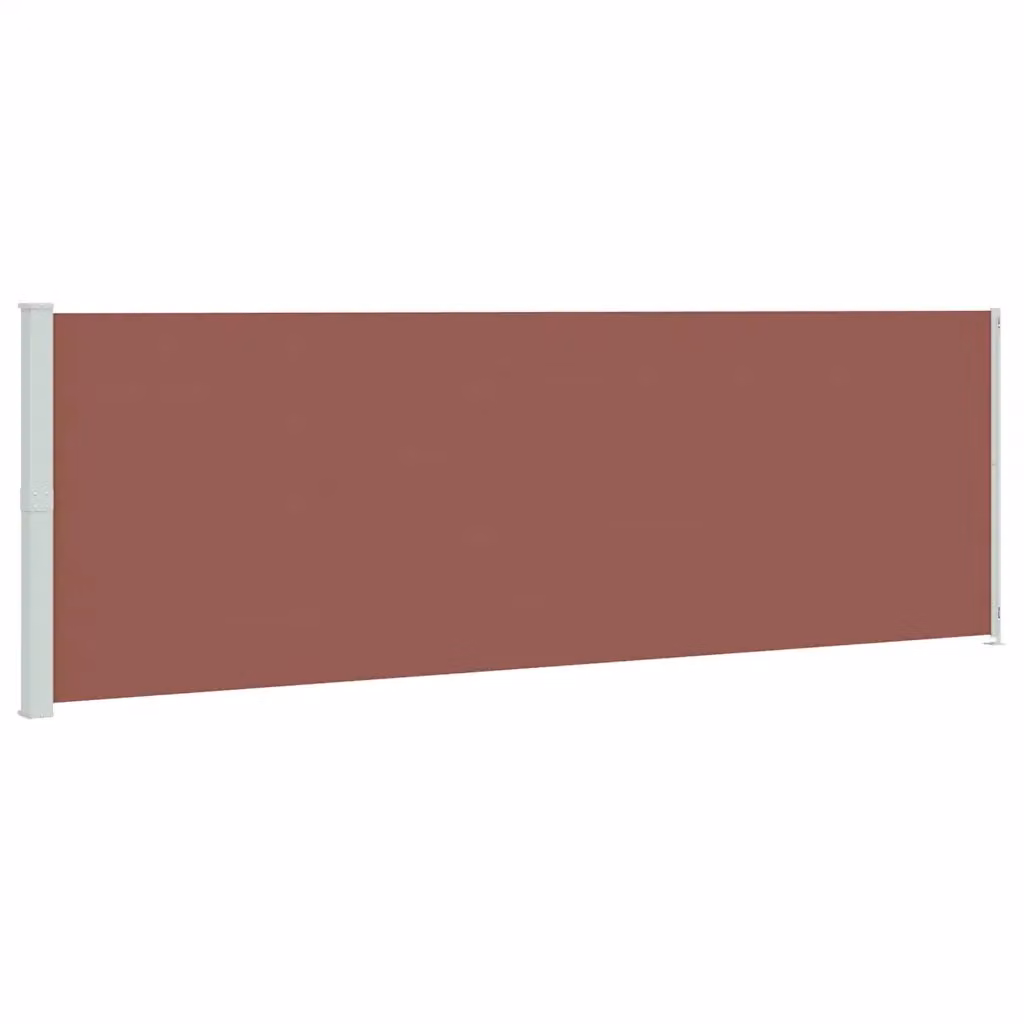 Tenda da sole laterale retrattile DESIGN IN per patio e balcone in poliestere e acciaio, Marrone, L: 600 cm, H: 200 cm – 2