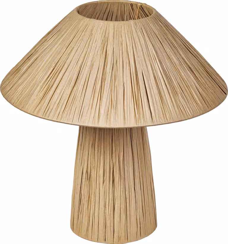 OSRAM Decor Bamboo Paper Hut lampada da tavolo, E27, non dimmerabile, IP20, bambù/carta, 400 mm, marrone