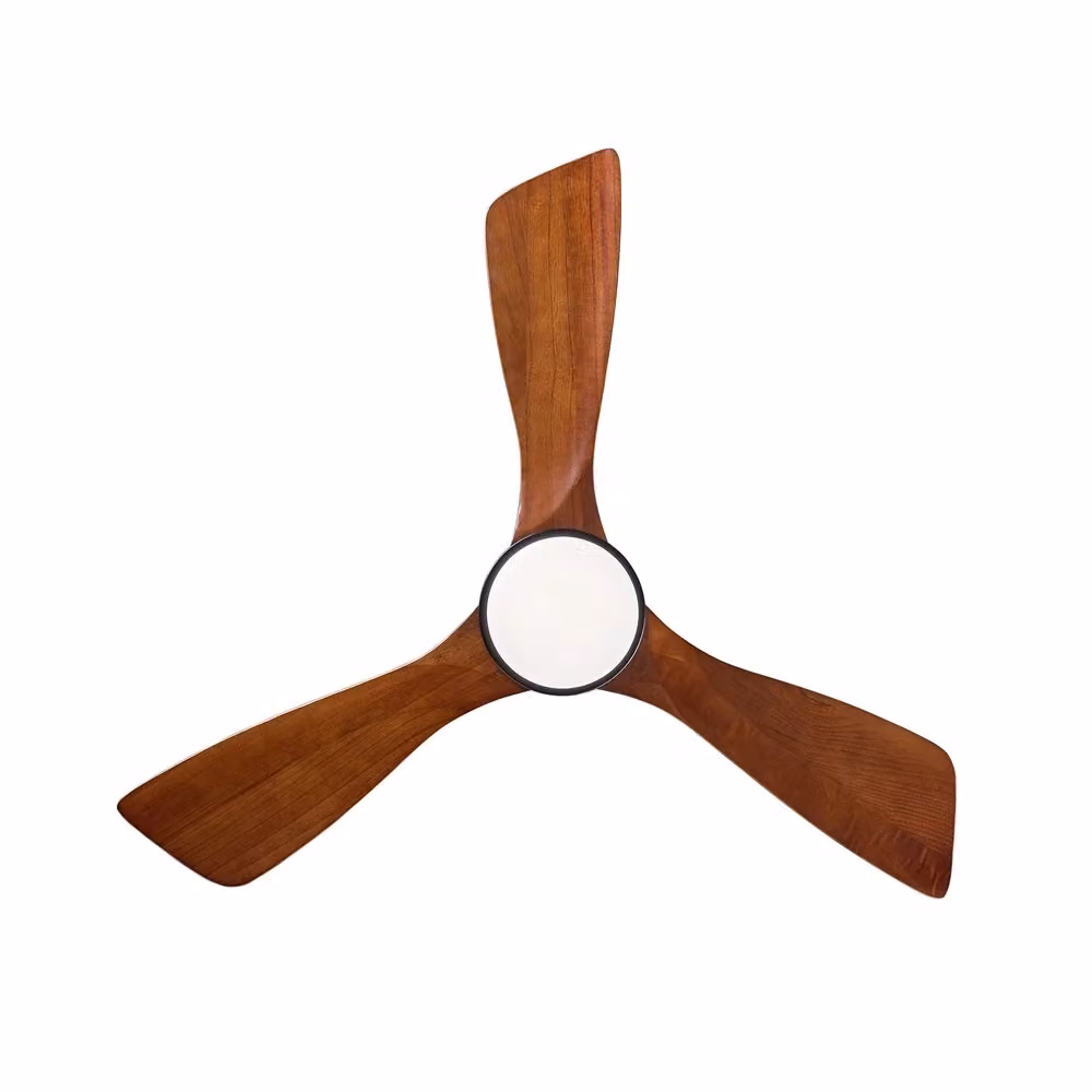 Ventilatore a soffitto MINIMAL con luce e telecomando, motore DC reversibile ed energy saving, disponibile in nero o marrone, diametro 42 pollici – 2