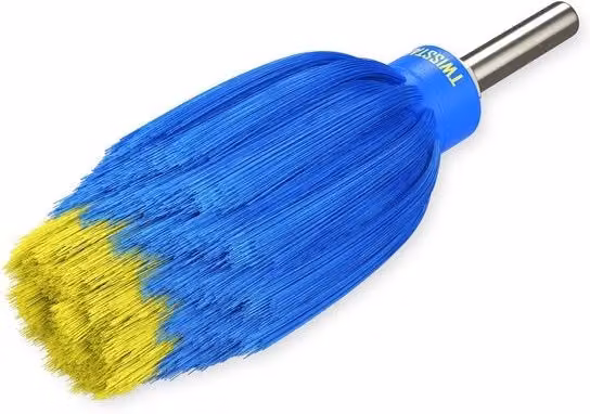 Spazzola professionale per auto e motore blu in plastica per la pulizia di ruote in alluminio e altri materiali