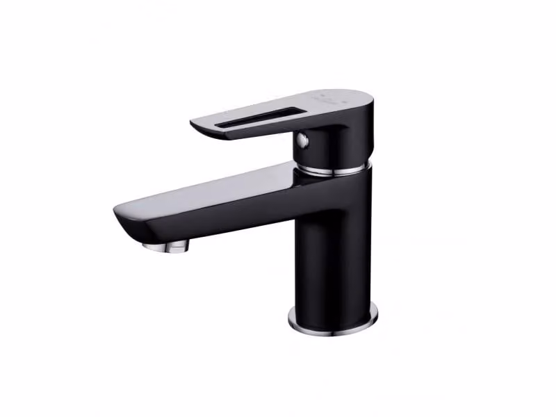 Miscelatore per lavabo a colonna Cersanit Mille nero (S951-048)