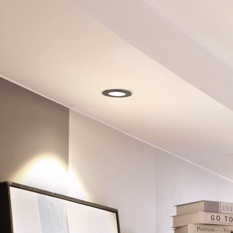 Arcchio Faretto a LED Lirin, nero, 3.000K Lirin Arcchio, dimmerabile, Nero, Soggiorno / Sala da pranzo, Alluminio, Moderno