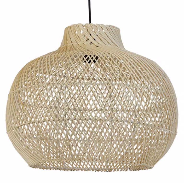 Lampada a sospensione - naturale - Charita - rattan - Ø 46cm - E27 - 2960330 - Light & Living