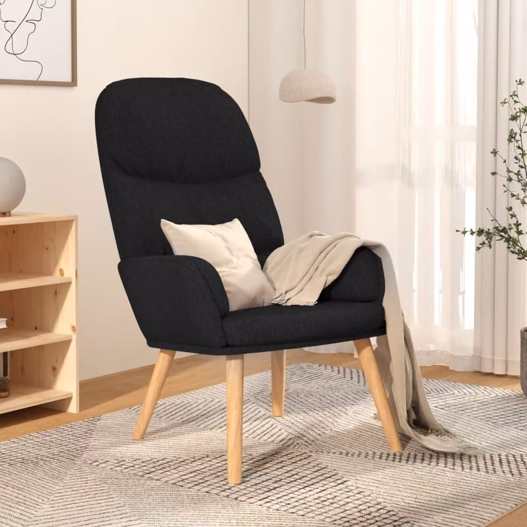 The Living Store reclinabile in tessuto nero