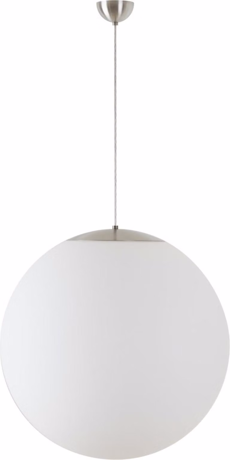 OSMONT ADR60372 ADRIA S5 apparecchio a sospensione in vetro acciaio inox spazzolato / bianco IP40 3000 K 48W LED