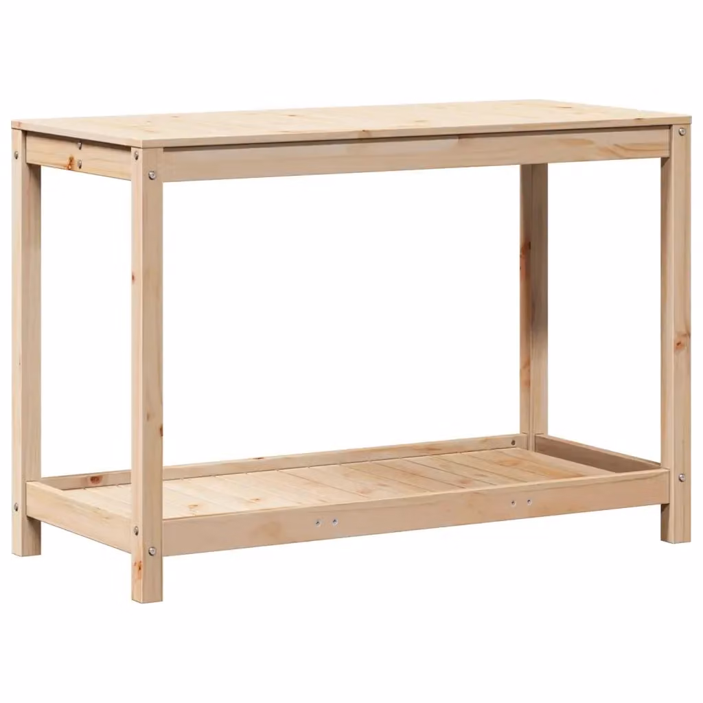 Tavolo da giardino in legno massello di pino beige vidaXL L/P/H: 108 x 50 x 75 cm – 2