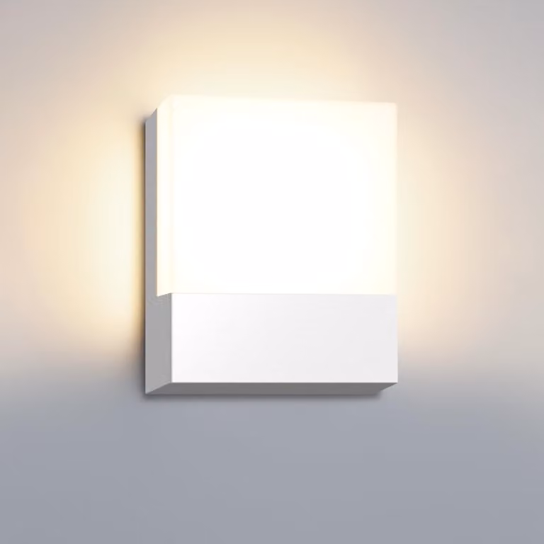 Lampada a parete LED, 15 W, 3000 K, grado di protezione IP65, colore bianco, 1500 lumen, design moderno