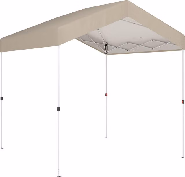 Tenda Pieghevole Pop-up Outsunny con Blocco Centrale e Altezza Regolabile, Protezione UPF50+, Beige – 1