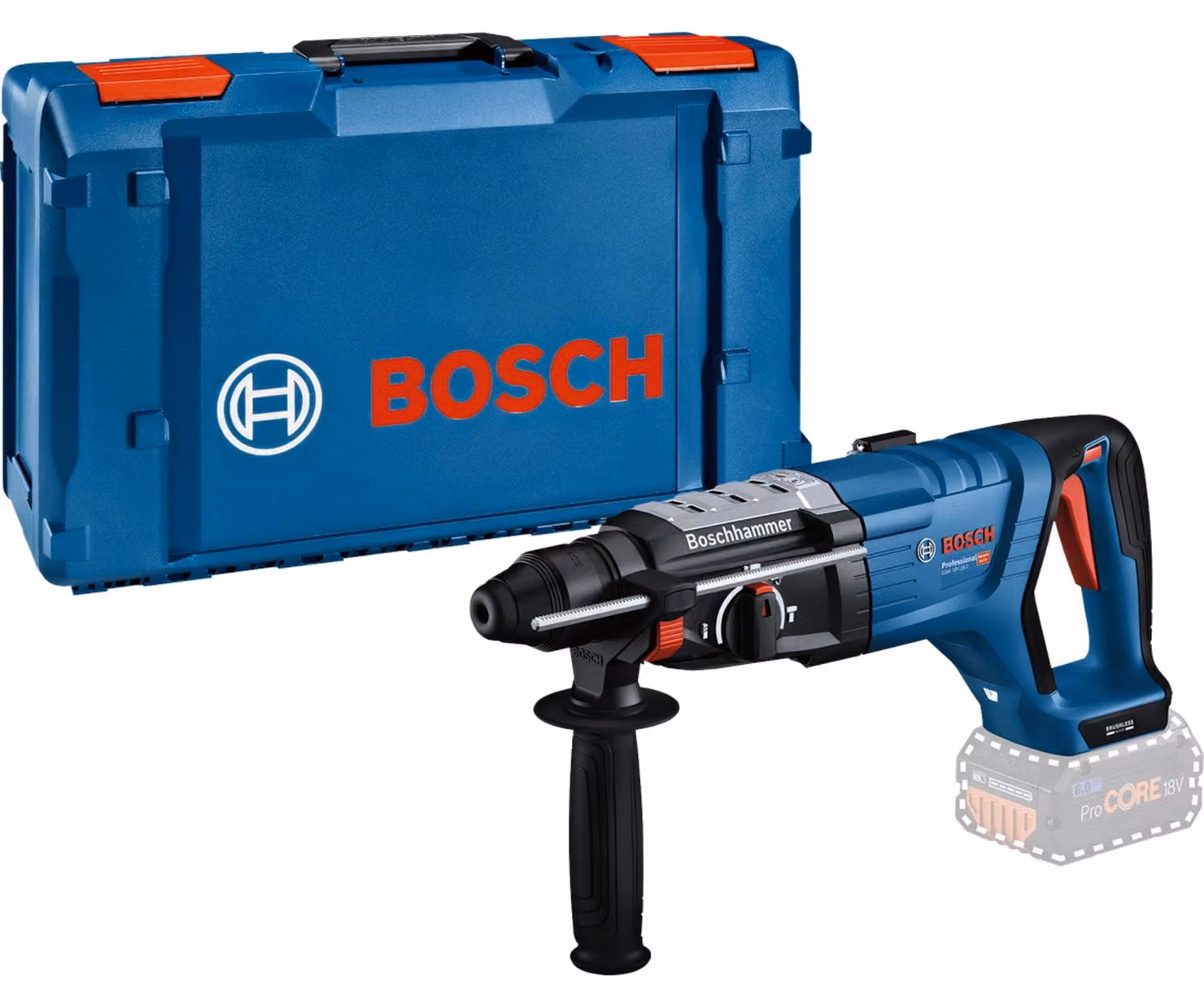 Martello rotante a batteria con SDS plus GBH 18V-28 D in XL-BOXX