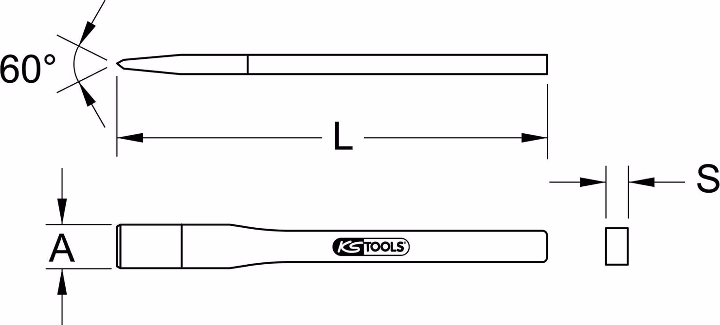 KS Tools 162.0484 masonry chisels Masonry chisel