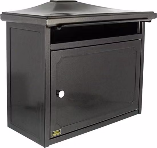 Cassa postale da incasso Burg-Wächter in acciaio nero L: 41 cm, P: 20,5 cm, H: 34,5 cm