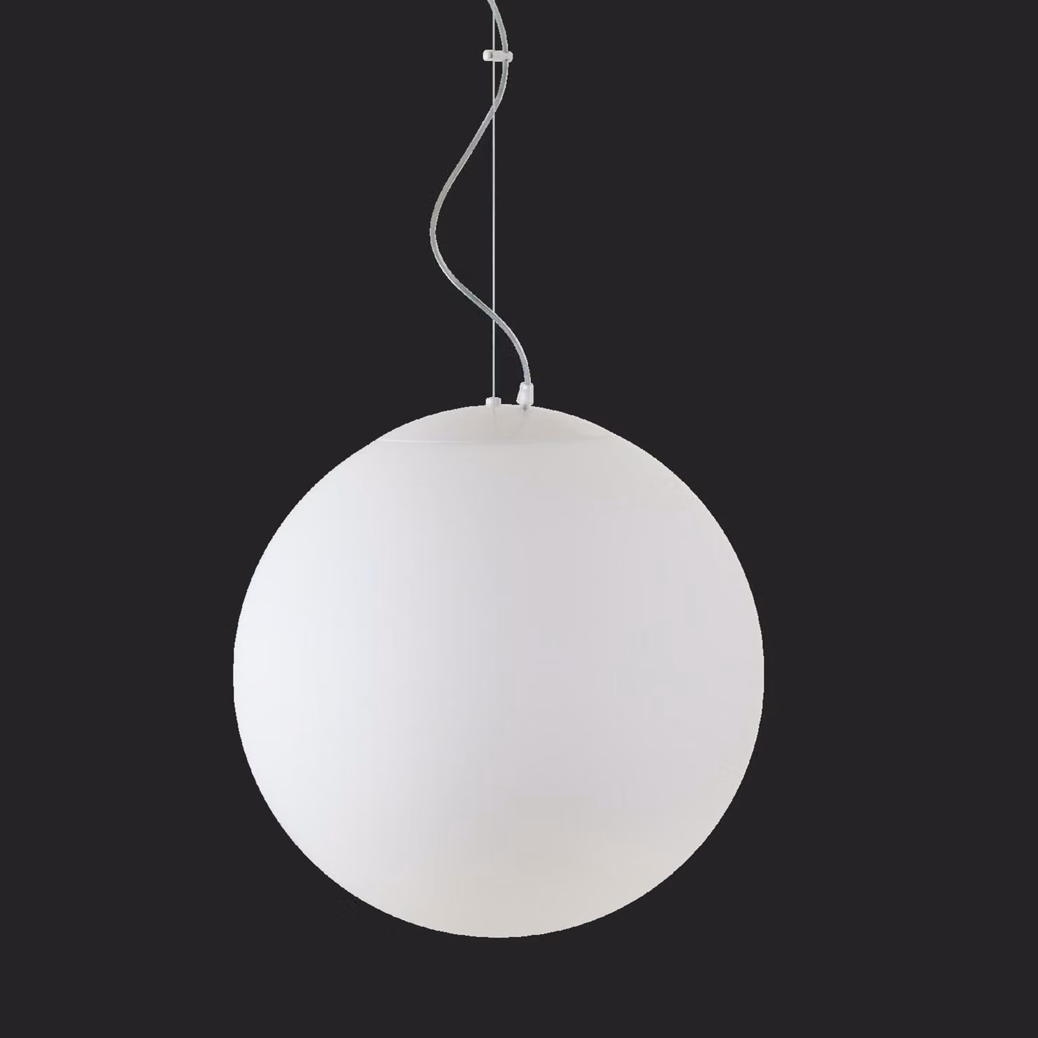 OSMONT ADR72595 ADRIA L4 HP apparecchio a sospensione in vetro bianco IP40 4000 K 58W LED combinazione di emergenza 3 h