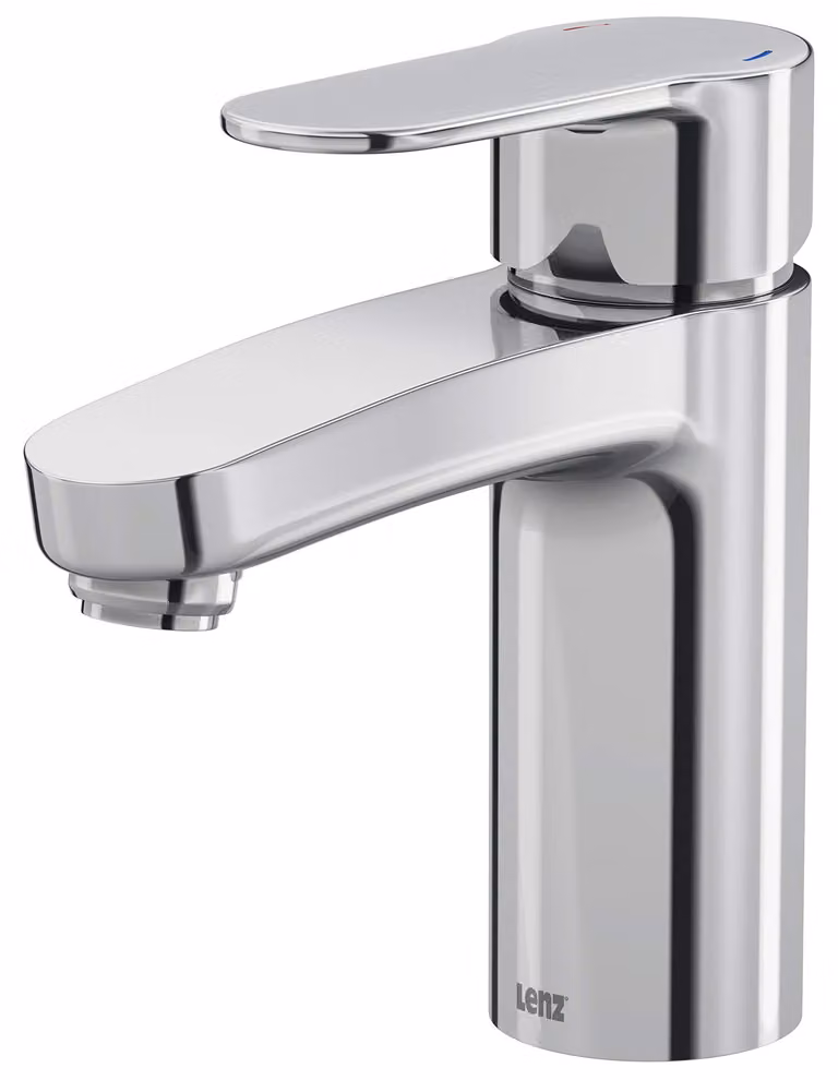 Miscelatore per lavabo, cromato, con sistema EasyFix e EasyClean, cartuccia da 35 mm