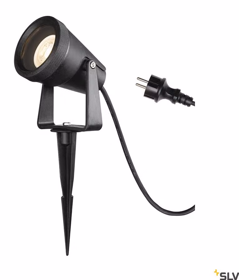 Samrina SP single QPAR51, lampada da esterno in colore nero
