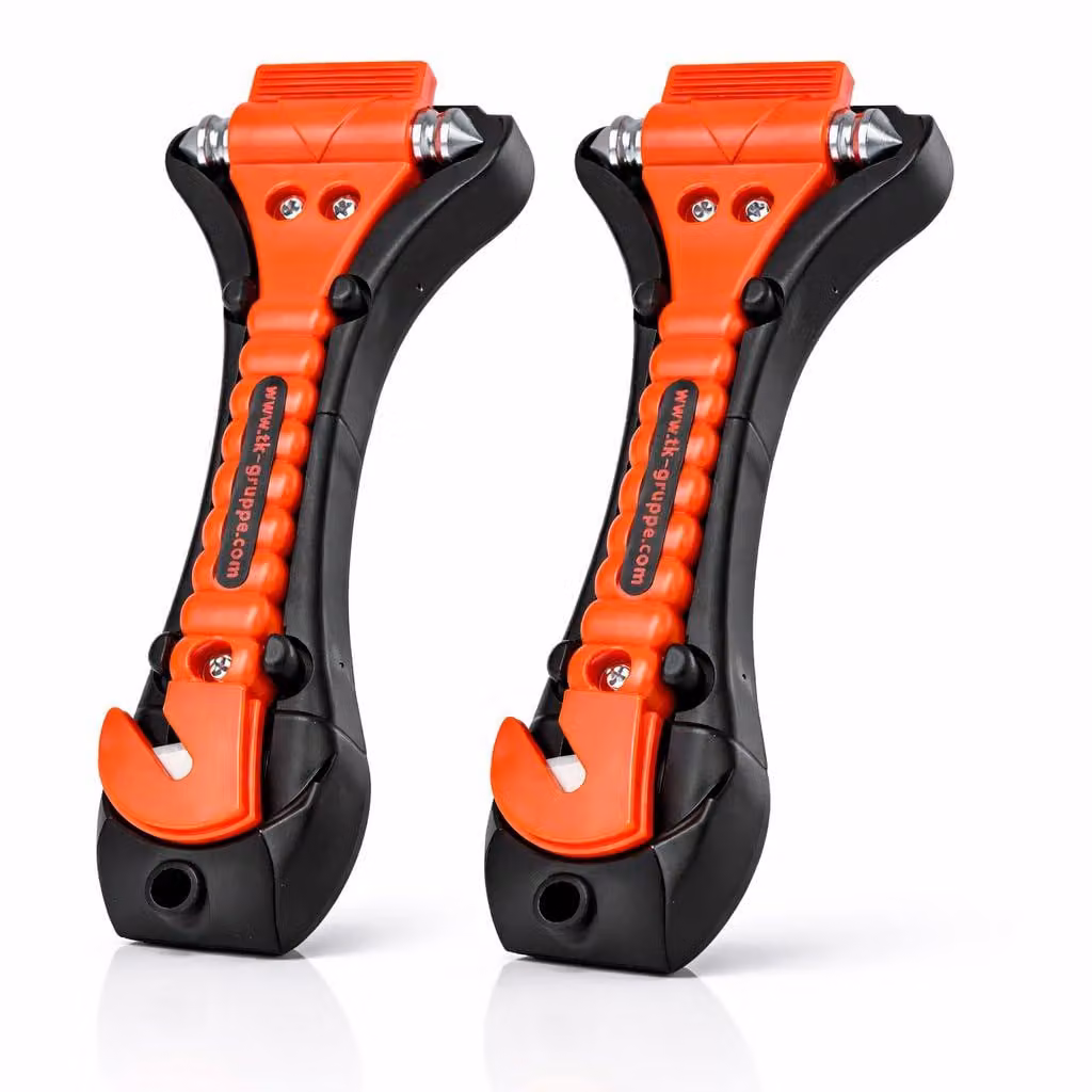 set di 2 pezzi martello di emergenza martello di emergenza - con taglierina per cinture - coltello per cinture - martello di sicurezza martello in caso di incidente per auto, auto, autocarro