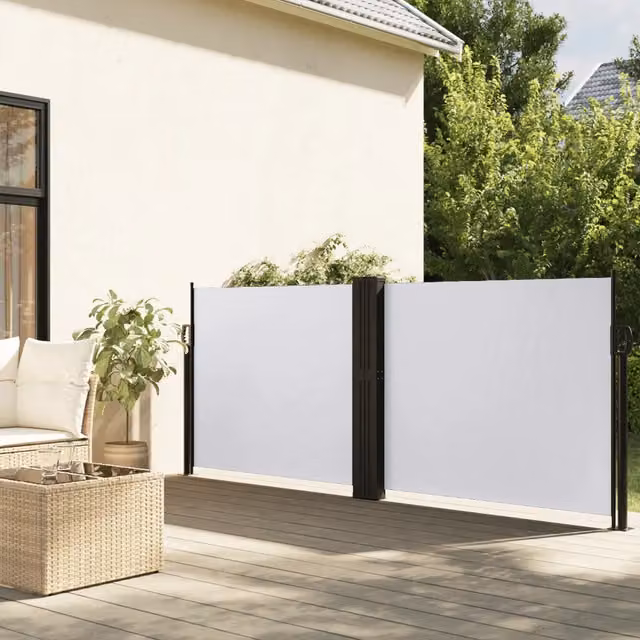 Tenda da sole laterale retrattile DESIGN IN bianca in poliestere e acciaio L: 1000 cm, H: 140 cm – 1