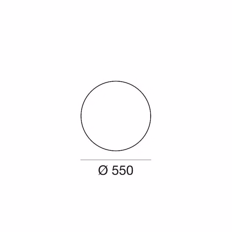 Linea Light Lampada LED da terra Oh!, Ø 55 cm, E27, policarbonato, bianco Oh!, Bianco / Opale, Plastica