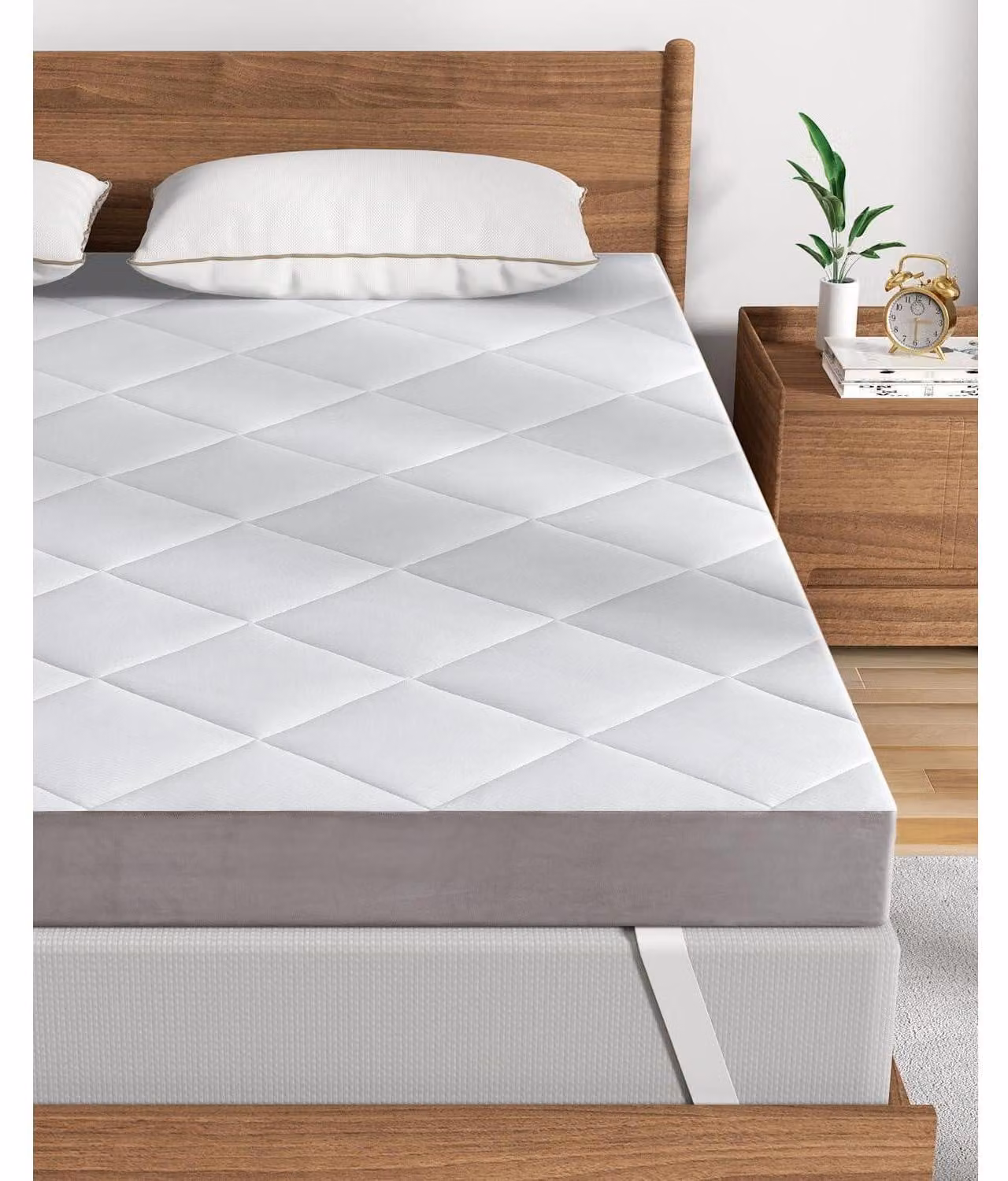Topper per materasso, dimensioni 180x200 cm, altezza 12 cm, rigidità H4/H5, realizzato in schiuma fredda e gel memory foam
