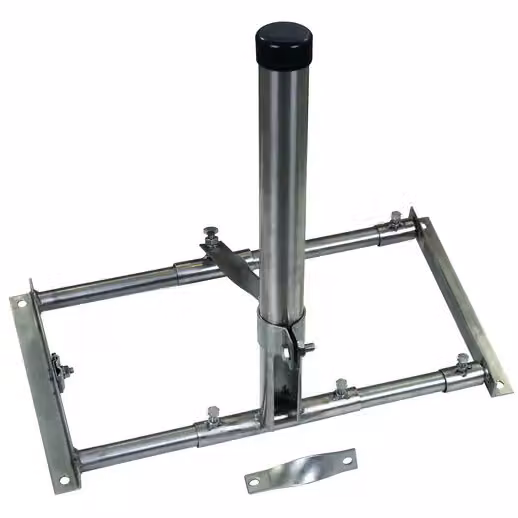 Supporto per tetto in metallo DEHN per distanze 550-900 mm con tubo di diametro esterno 48 mm per sistemi DEHNcon-H 105241