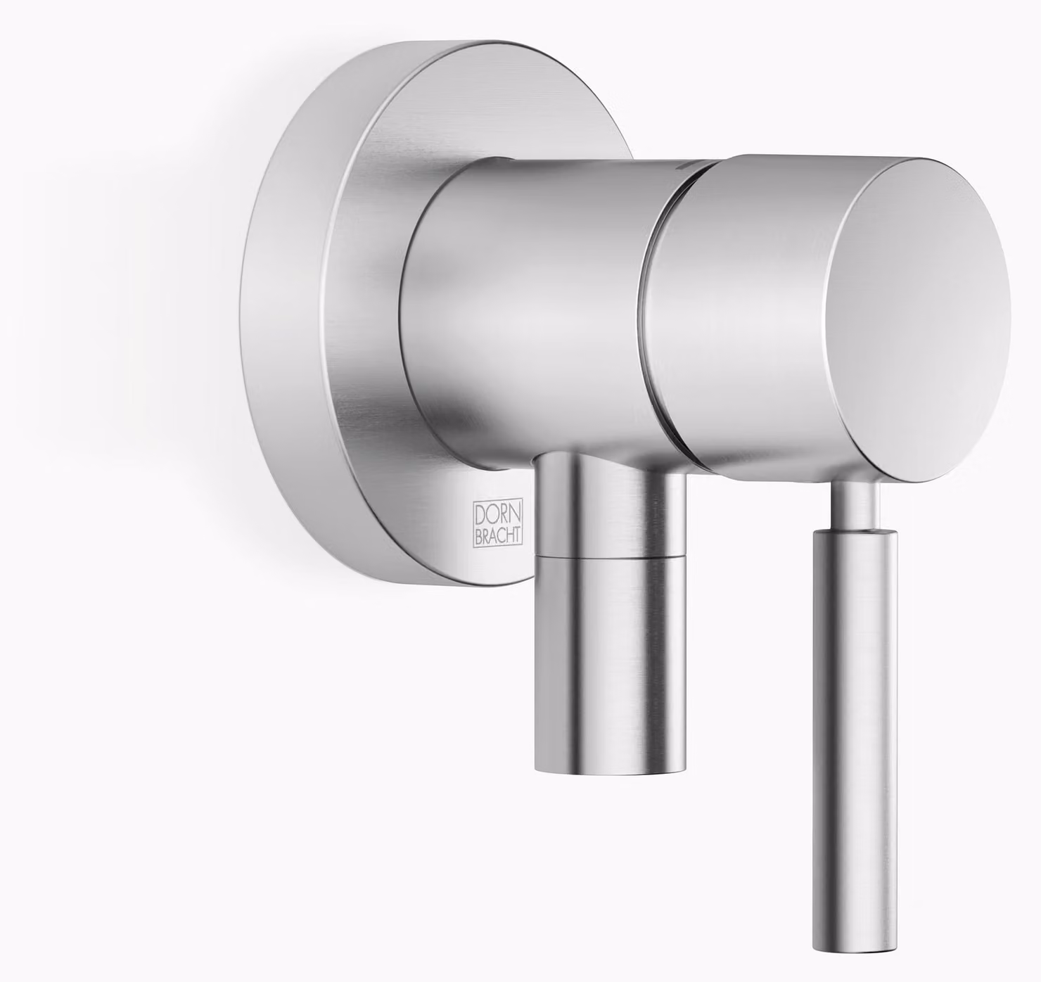 Dornbracht mitigeur monocommandé encastré avec plaques de recouvrement D. 80mm, avec raccord de douche intégré, 36046660-93, 36046660-93