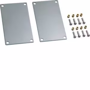 Terminale Hager in alluminio per DABA 50x80 mm anodizzato DABA500806ELN
