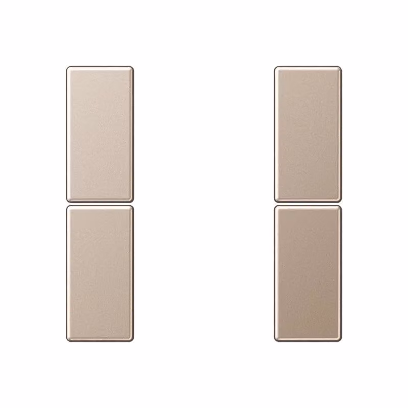 Jung A502TSACH Set di pulsanti doppio, completo, color champagne