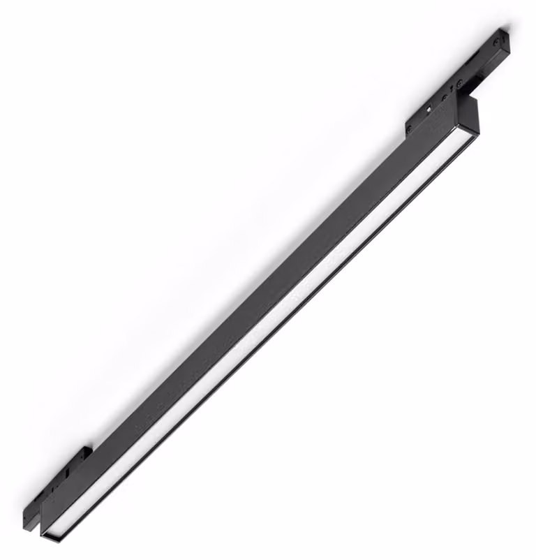 Sistema Lineare Deva Led 8W Luce Calda 3000K Nero Ideal Lux