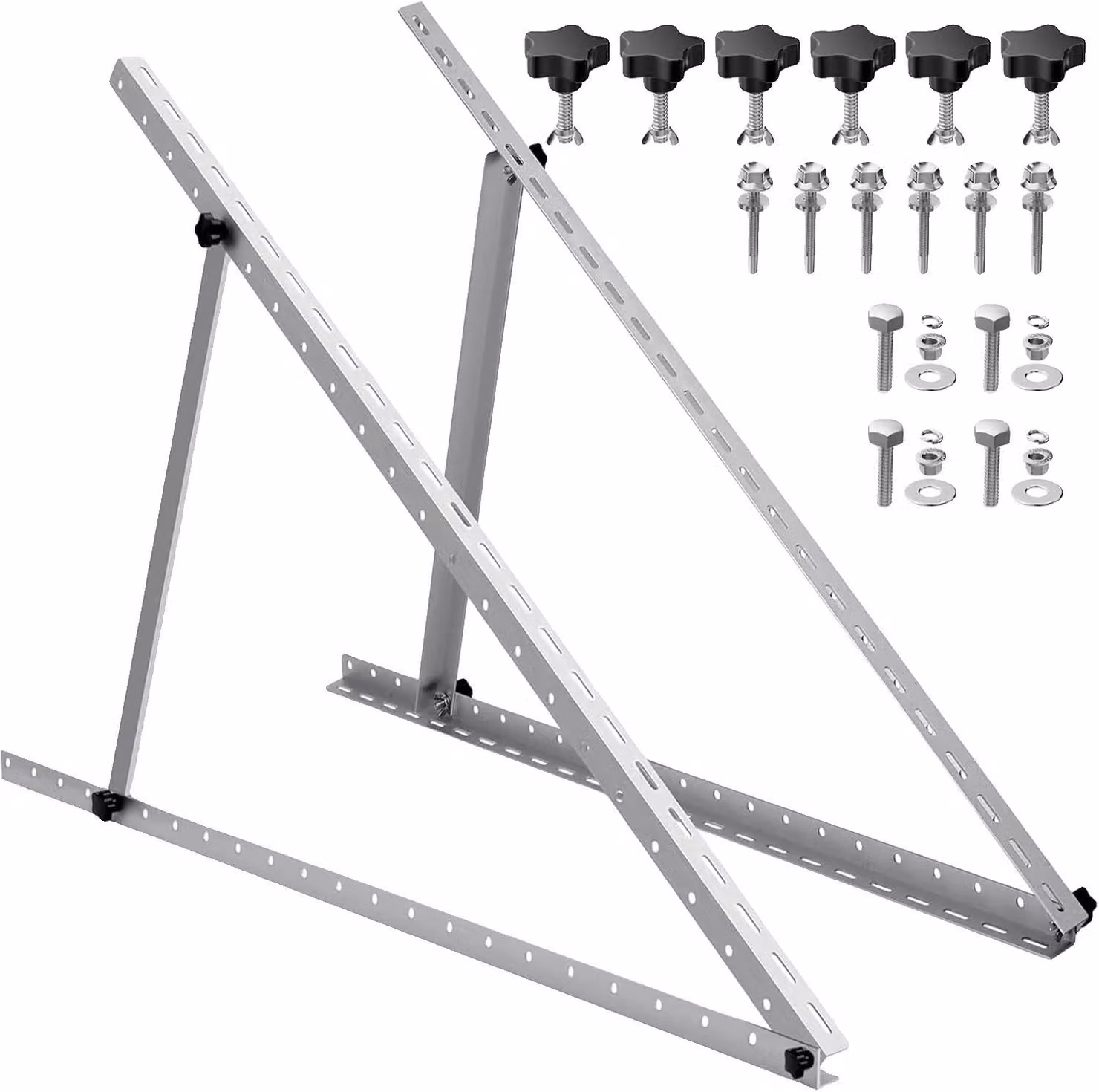 Supporto per pannelli solari, angolo regolabile, compatibilità versatile, set 47 IN 1