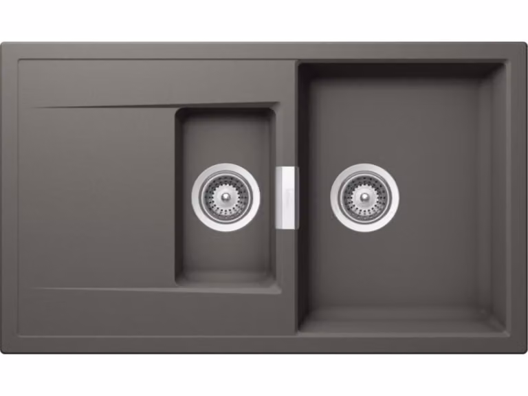 Schock Mono D-150 A Lavello da incasso in Silverstone con tagliere in legno
