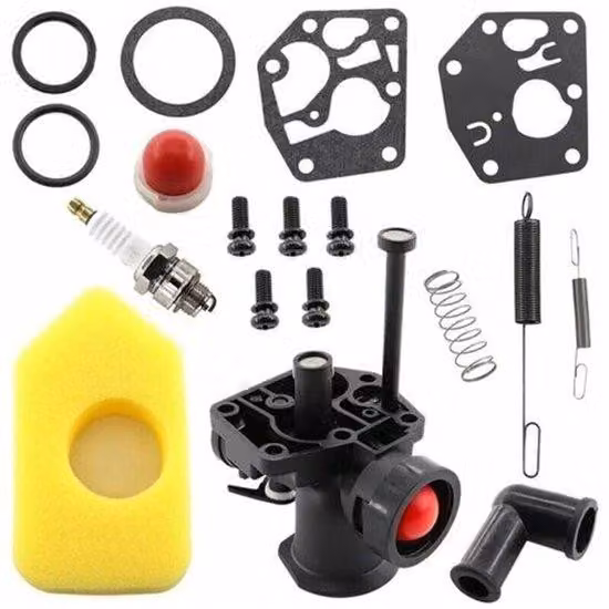 Kit di riparazione per Briggs & Stratton, 499809, 498809A, 494406, filtro dell'aria 698369, regolatori di giri 691859 e 692211, kit di riparazione della membrana 795083 e 495770.