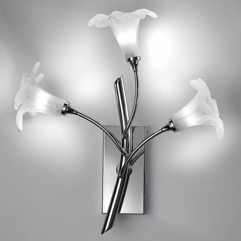 Cremasco Applique 7142, dimmerabile, Cromo / Argento, Soggiorno / Sala da pranzo, Metallo, Moderno, Applique