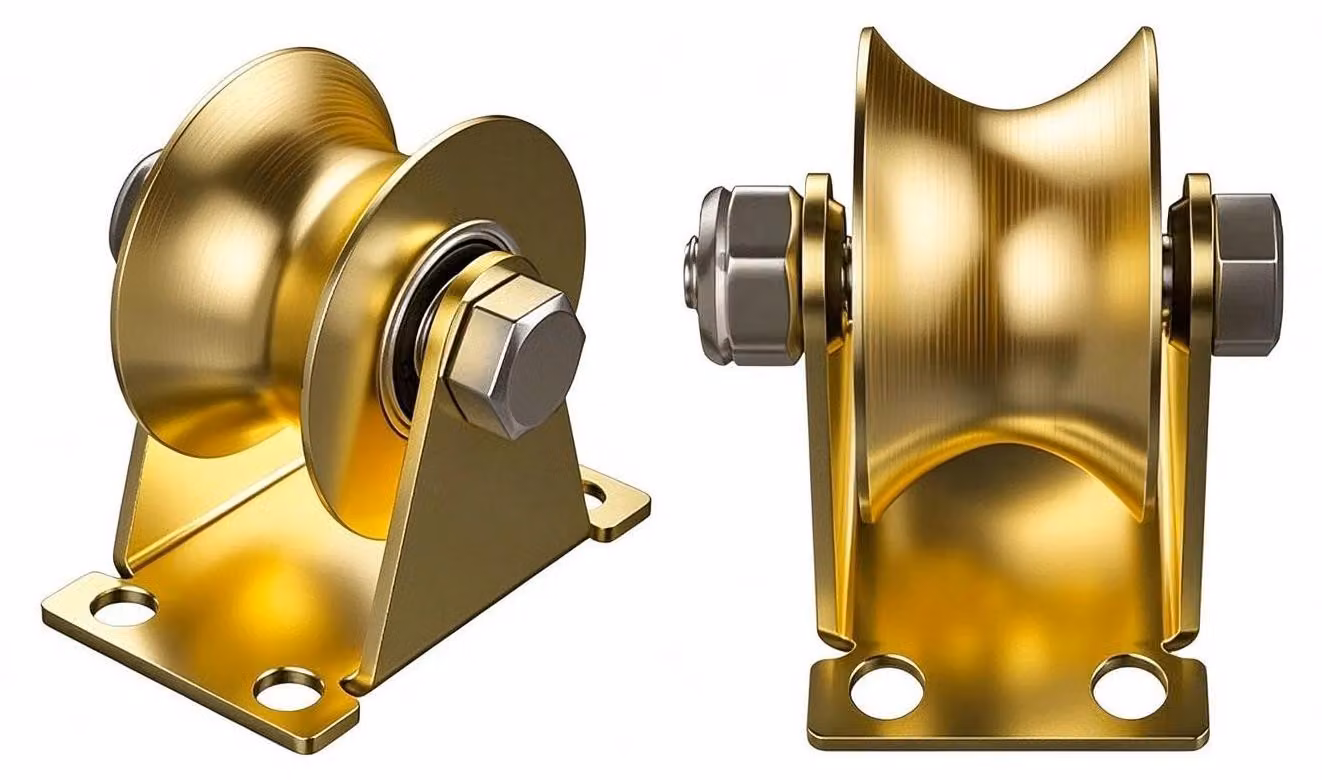 2 bobine di cavo elettrico a forma di "U", in acciaio, dimensioni 90x39x71 mm, colore oro