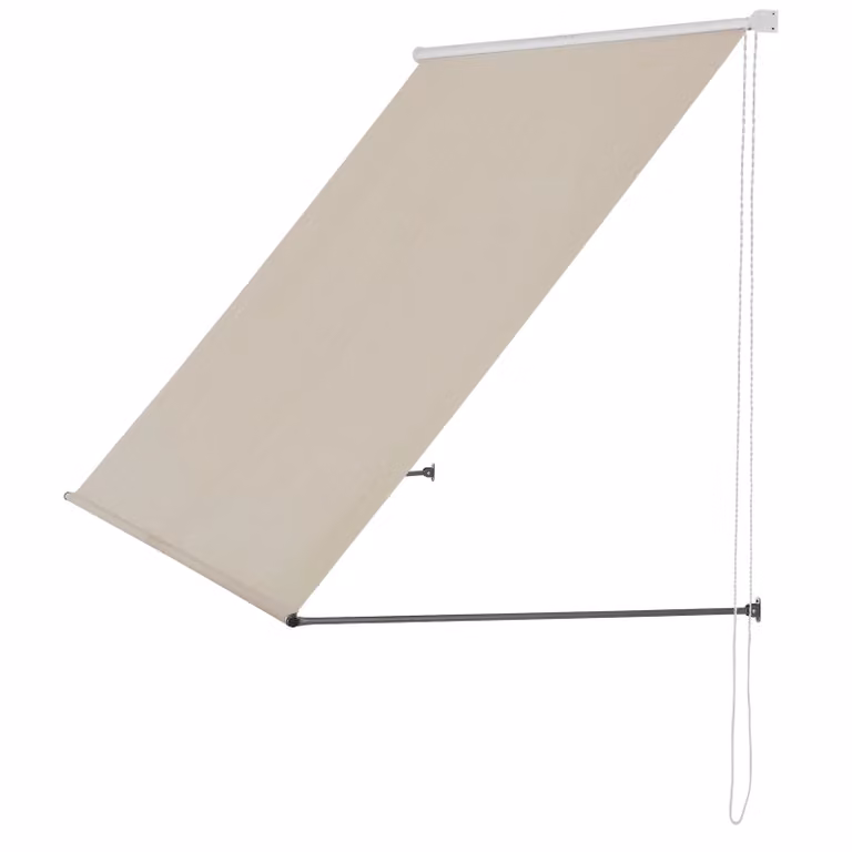 Tenda da sole In And OutdoorMatch Bernice - colore sabbia - 300 x 120 cm - tenda da sole a braccio - acciaio e tessuto - protezione UV - idrorepellente
