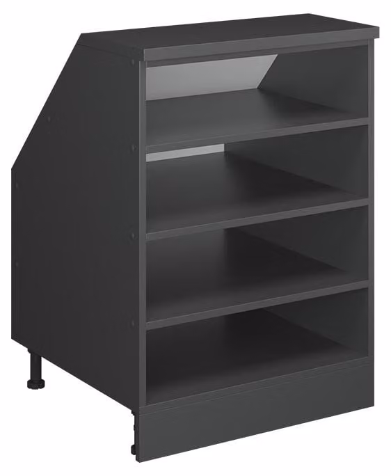 Mobile cucina sottotetto Vicco R-Line Antracite 60 cm con 4 scomparti, corpio 60 cm profondità, Model 60440