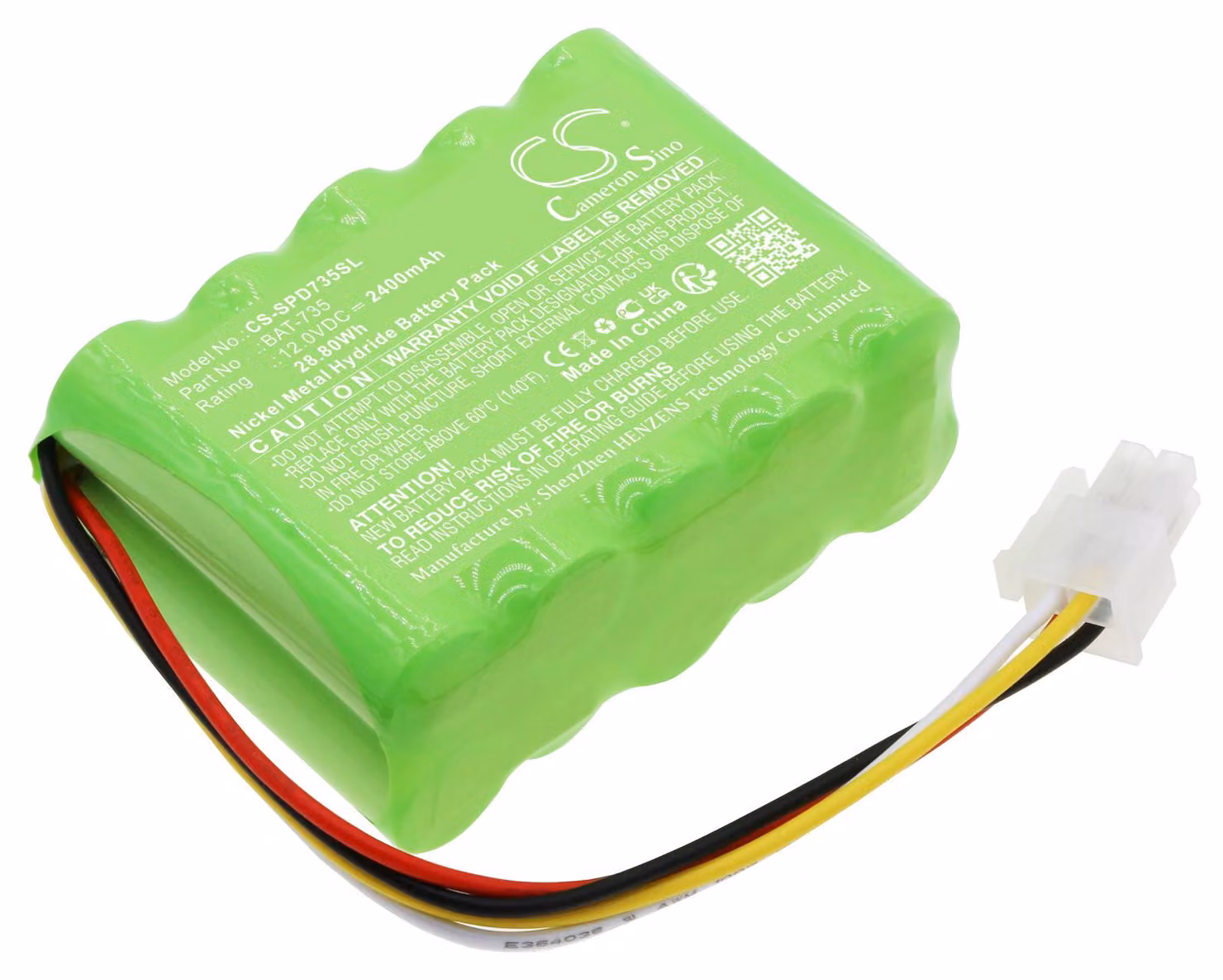 TECHTEK Batteria compatibile con [Shimpo] DT-735 Stroboscope sostituisce BAT-735