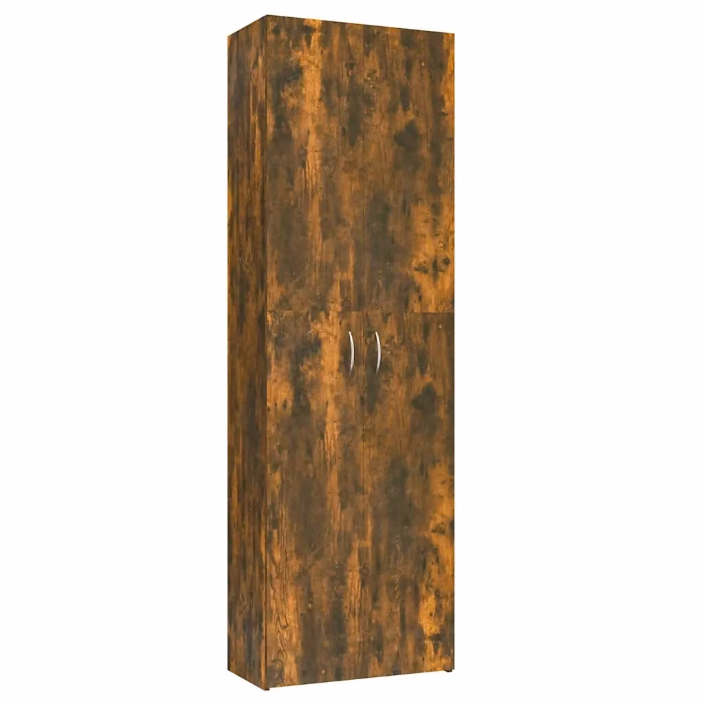 Armadio da ufficio vidaXL in legno rovere marrone con ante a battente e ripiani interni L: 60 cm, P: 32 cm, H: 190 cm – 2